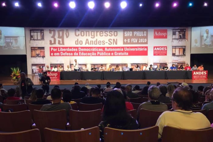 39º Congresso do Andes-SN discute liberdades, autonomia e defesa da educação pública