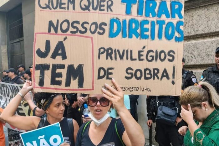 Solidariedade a profissionais de Educação da cidade do Rio de Janeiro na sua luta por seus direitos