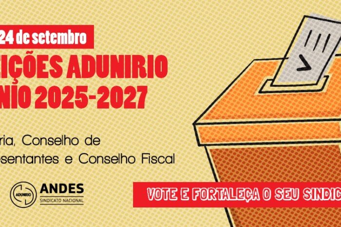 Comissão publica normas para eleições Adunirio 2025-2027